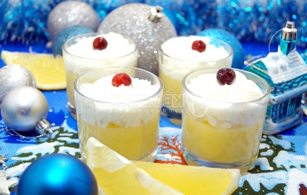 Новогодние рецепты - Молочный десерт «Снежная королева»